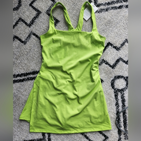 Neon Limegreen Athletic Dress - Picture 4 of 7
